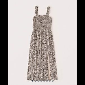 Smocked midi dress